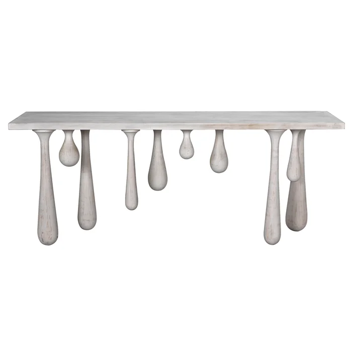 drop console, white wash