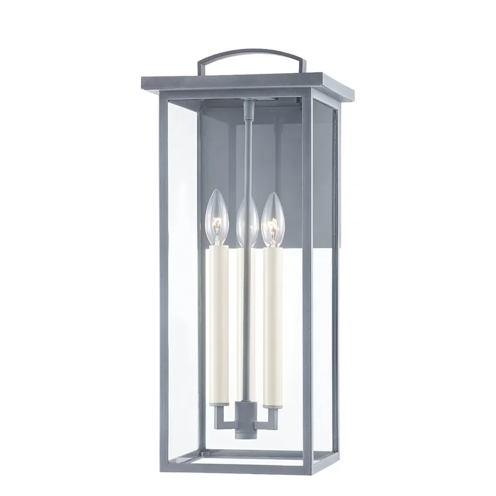 Eden Four Light Wall Sconce in Weathered Zinc (67|B7523-WZN)