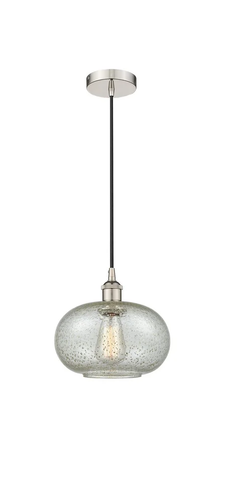 Edison One Light Mini Pendant in Polished Nickel (405|616-1P-PN-G249)