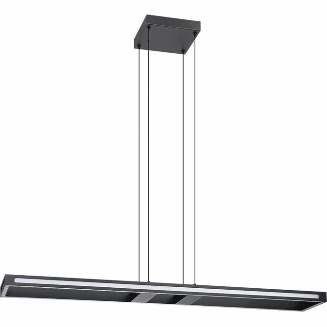 EGLO 206018A Salvilanas Contemporary Black LED Kitchen Island Light Fixture