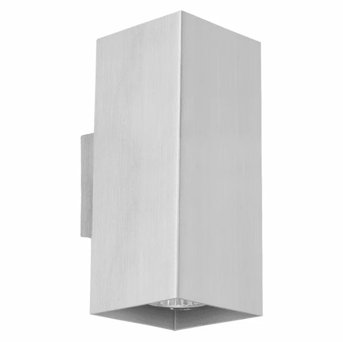 EGLO 87019A Madras 7 Inch Tall Aluminum Finish Contemporary Sconce