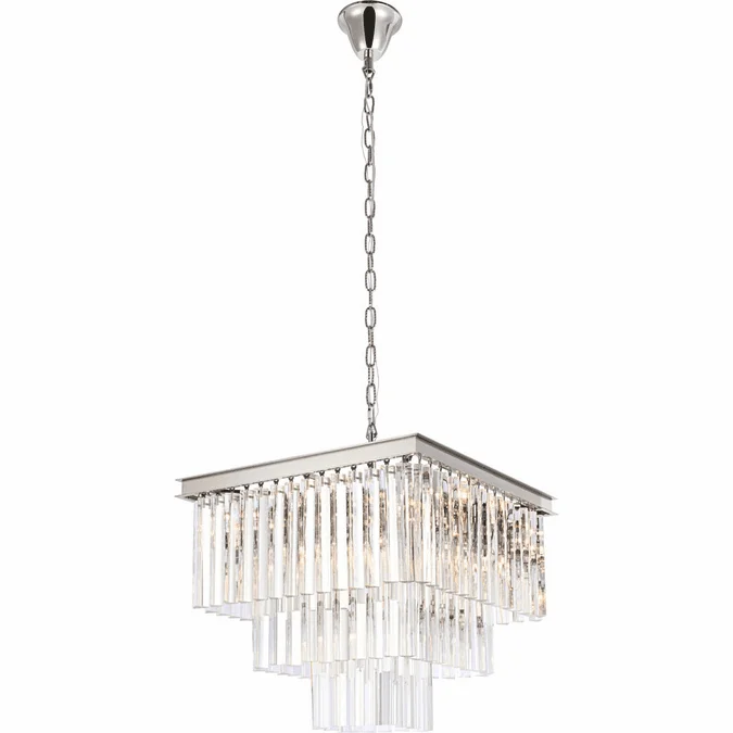 Elegant 1201S22PN/RC Sydney Polished Nickel 21.5″ Ceiling Light Pendant