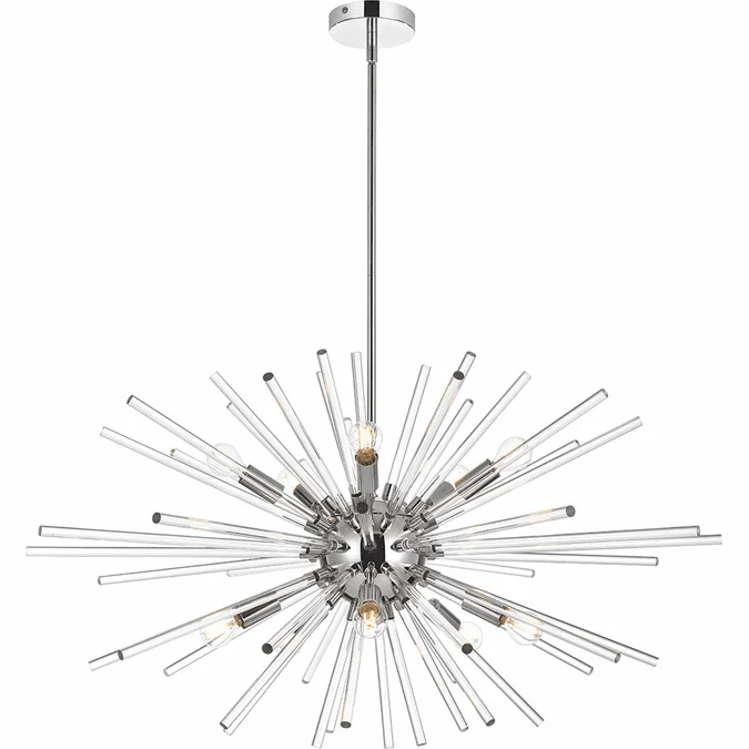 Elegant 2502D32C Sienna Contemporary Chrome 32″ Hanging Light