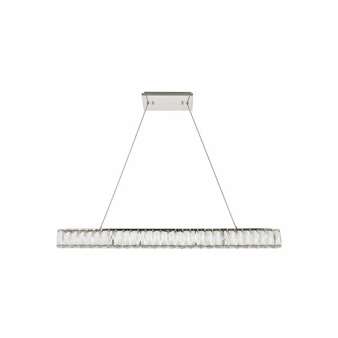 Elegant 3502D38C Monroe Chrome LED 39″ Island Lighting