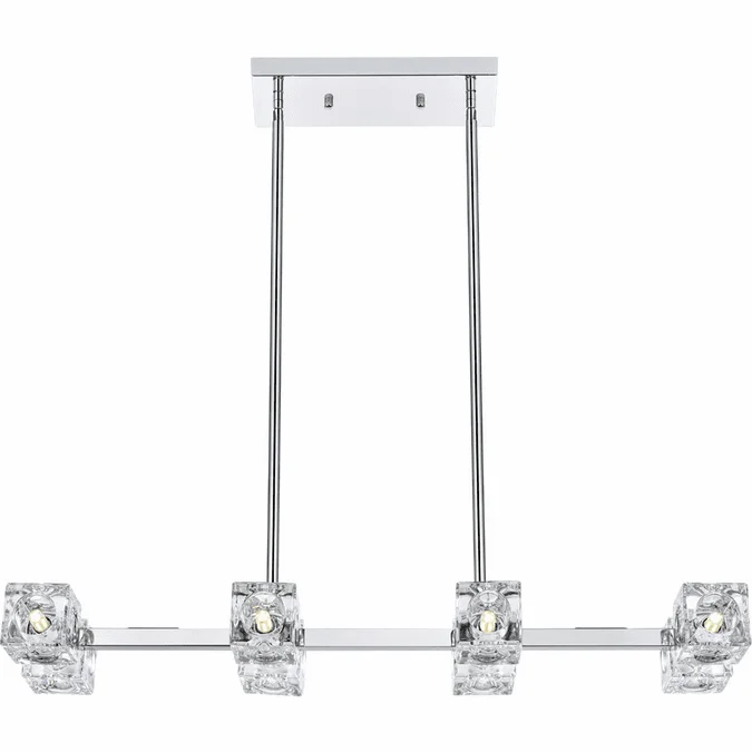 Elegant LD920D30C Lyra Chrome Island Lighting