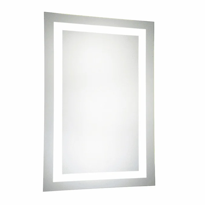 Elegant Lighting MRE-6004 Element Contemporary Glossy White LED 24″ x 40″ Rectangle Wall Mounted Mirror