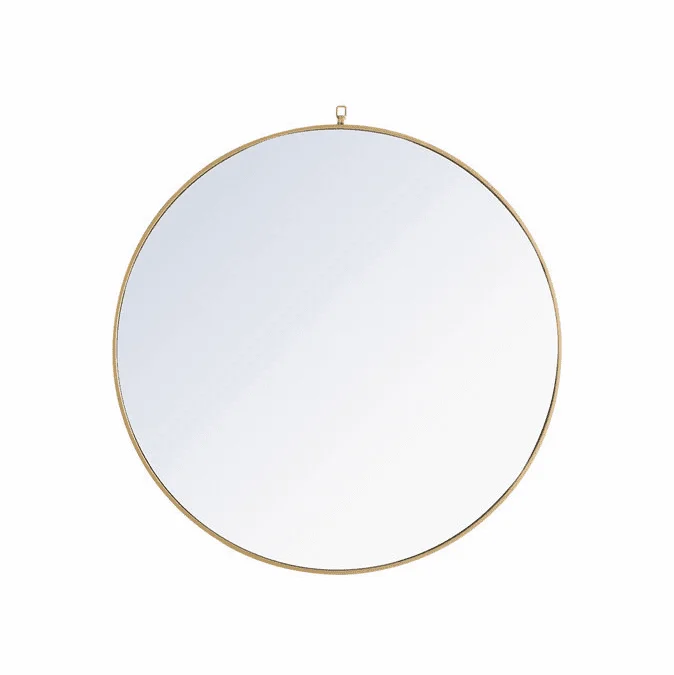 Elegant MR4068BR Rowan Brass Mirror