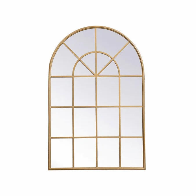 Elegant MR613248BR Motif Brass Mirror