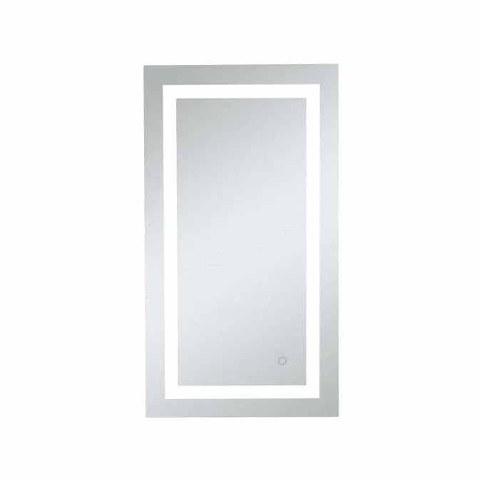 Elegant MRE12036 Helios Contemporary Silver LED Mirror