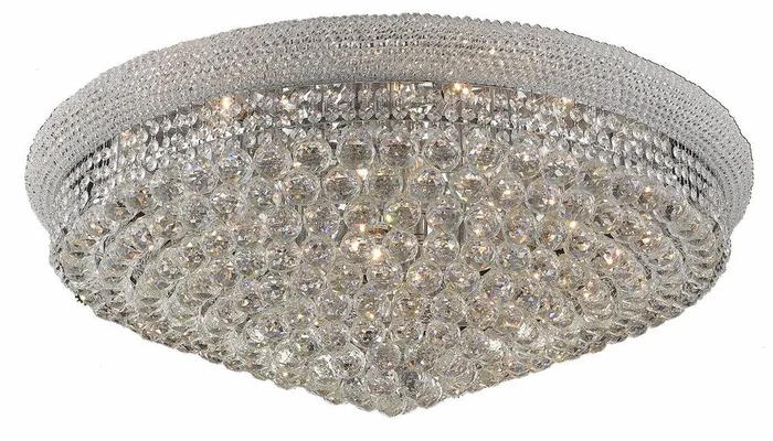 Elegant Primo 20-LT Chrome Flush Mount Clear Royal Cut Crystal – V1800F36C/RC