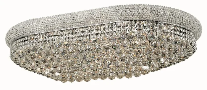 Elegant Primo 24-LT Chrome Flush Mount Clear Royal Cut Crystal – V1800F40SC/RC