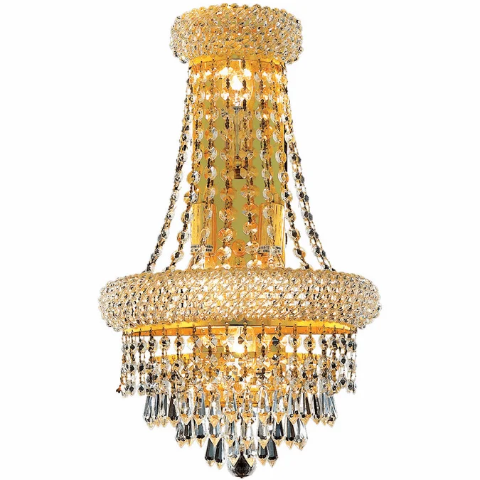 Elegant V1802W12SG/RC Primo Gold Wall Light Fixture