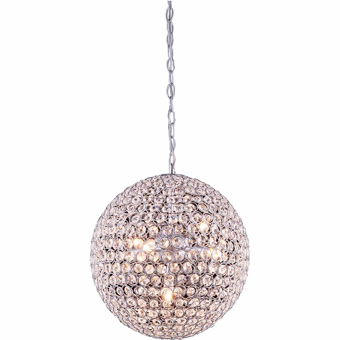 Elegant V2102D14C-RC Cabaret Chrome Halogen 14″ Pendant Lighting Fixture