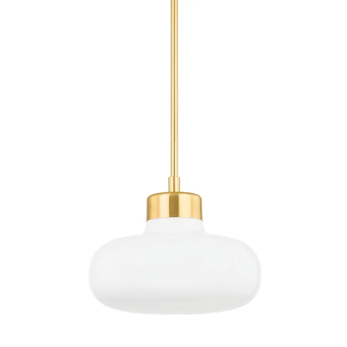 ELIANA 1-Light Pendant in Aged Brass 17.5L x 14.25W x 11.5H