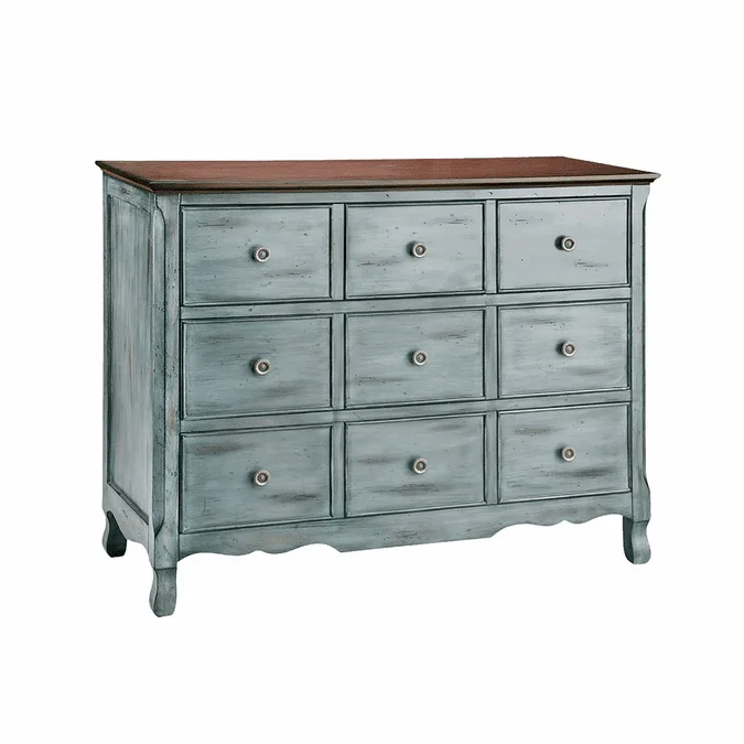 Elk Home Marketplace 12027 Hartford Retro Aged Blue / Moonstone Chest