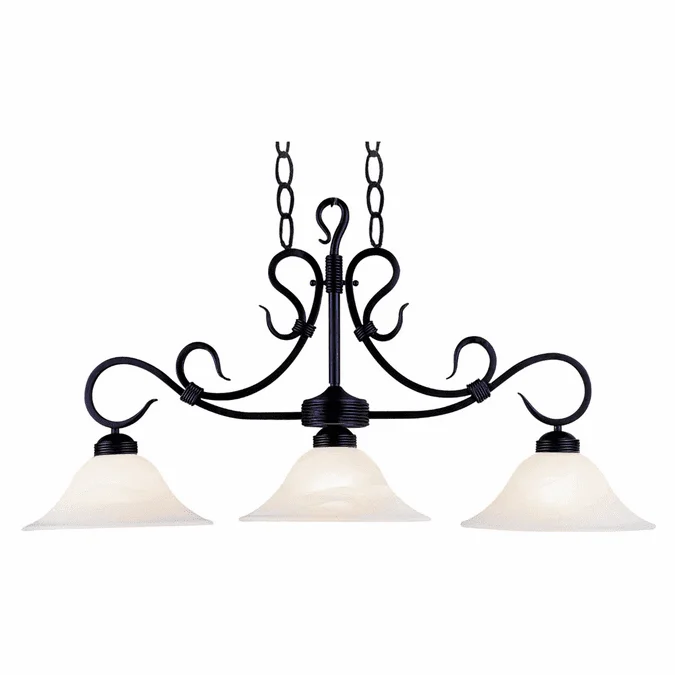 Elk Home Showroom 247-BK Buckingham 40 Inch Wide Matte Black Island Light With LED Option