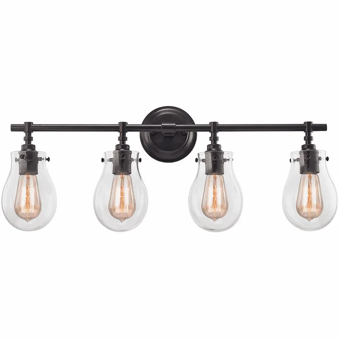 Elk Home Showroom 31933-4 Jaelyn Contemporary Oil Rubbed Bronze 4-Light Bathroom Light Sconce