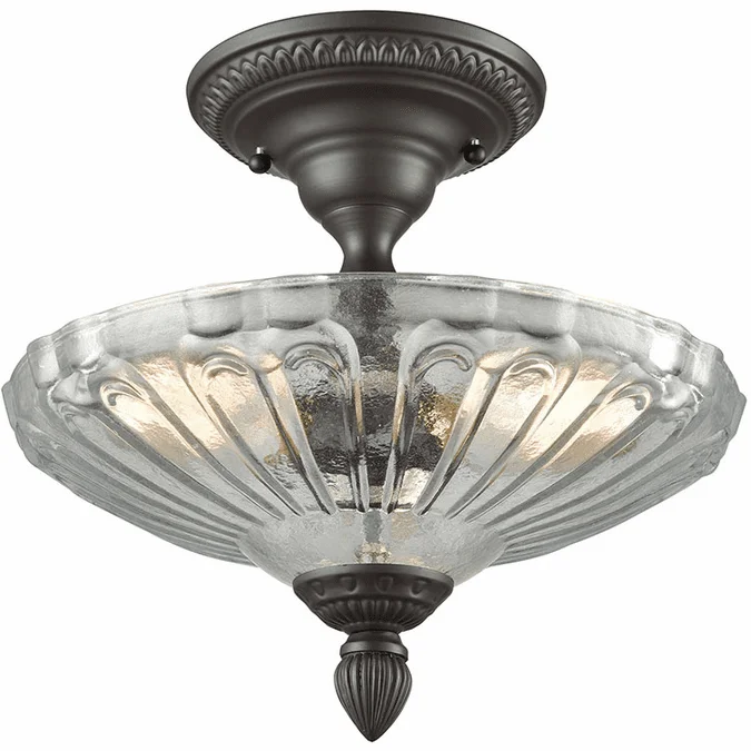 Elk Home Showroom 66392-3 Restoration Flushes Oil Rubbed Bronze Overhead Lighting