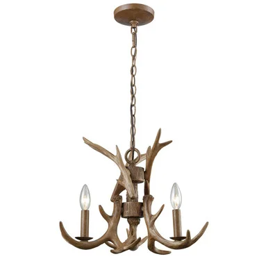 Elk Three Light Chandelier in Wood Tone (45|16314/3)