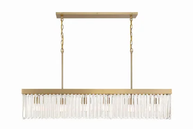 Emory Six Light Chandelier in Modern Gold (60|EMO-5407-MG)