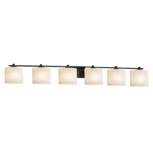 Era 6-Light LED Bath Bar (254|FSN-8446-30-OPAL-MBLK-LED6-4200)