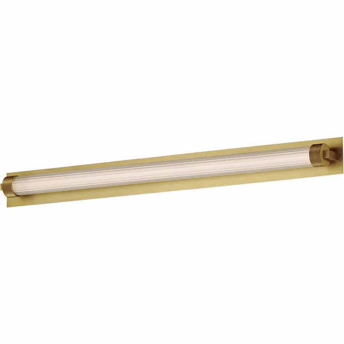 ET2 E23484-144NAB Doric Contemporary Natural Aged Brass LED 30″ Vanity Lighting