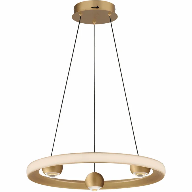 ET2 E23511-GLD Nodes Contemporary Gold LED 18″ Pendant Lighting