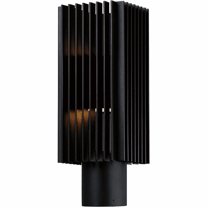 ET2 E30110-BK Rampart Contemporary Black LED Exterior Post Light