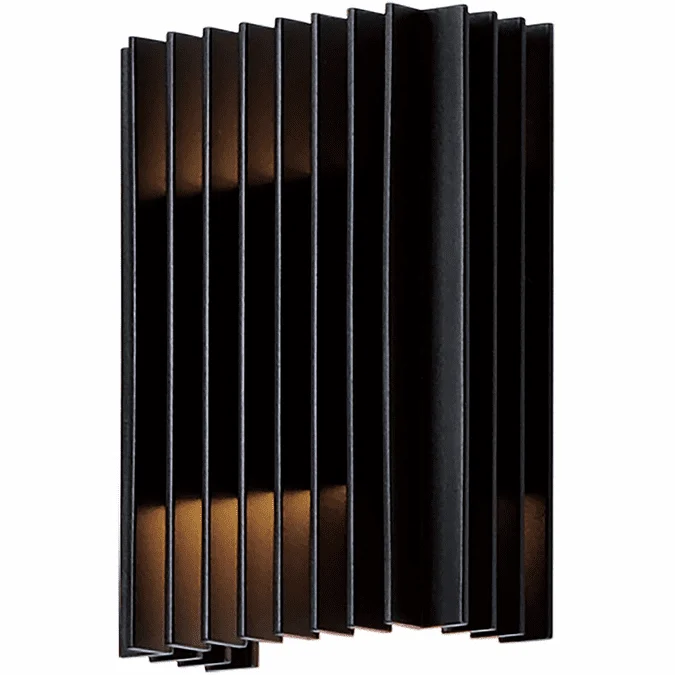 ET2 E30112-BK Rampart Contemporary Black LED 5.5″ Exterior Sconce Lighting