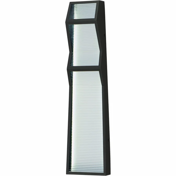 ET2 E30126-144BK Totem Modern Black LED 24″ Outdoor Wall Mounted Lamp