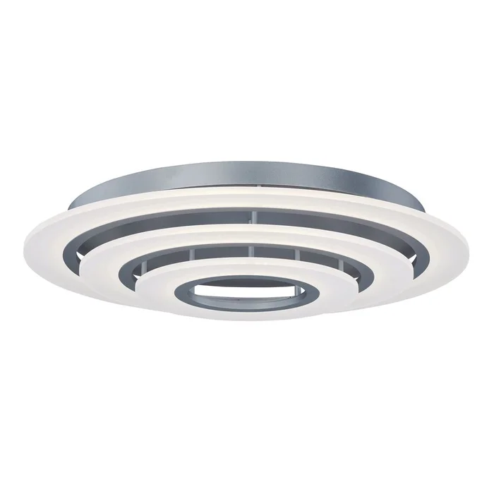 ET2 Saturn II 3-LT LED Flush Mount – Matte Silver – E22667-11MS