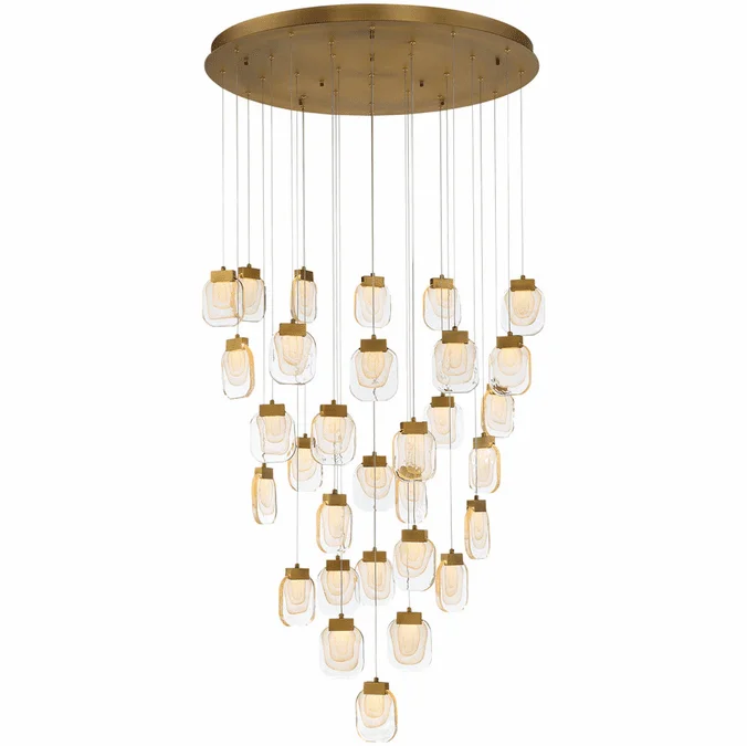 Eurofase 37193-010 Paget Modern Gold LED Multi Pendant Lamp