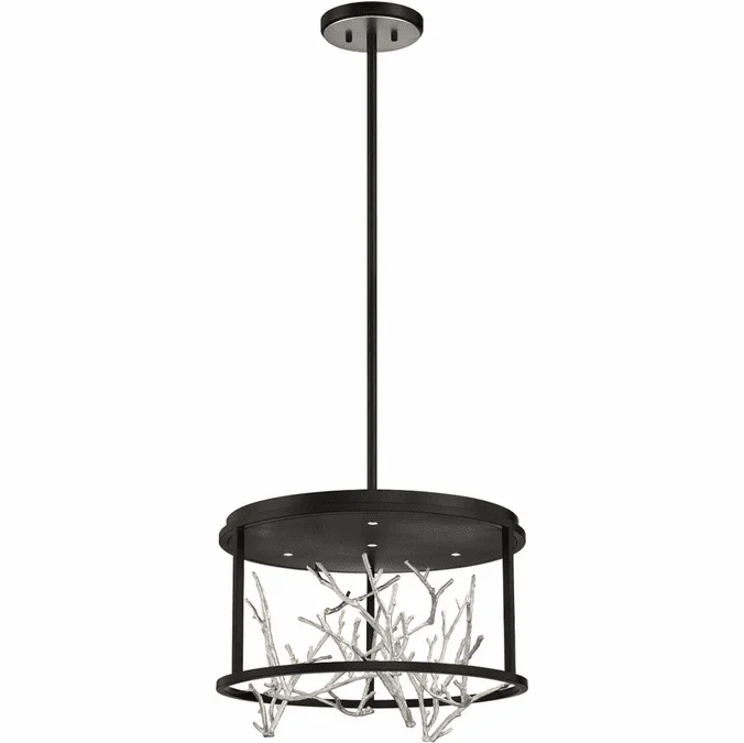 Eurofase 38636-028 Aerie Contemporary Black / Silver LED Hanging Light