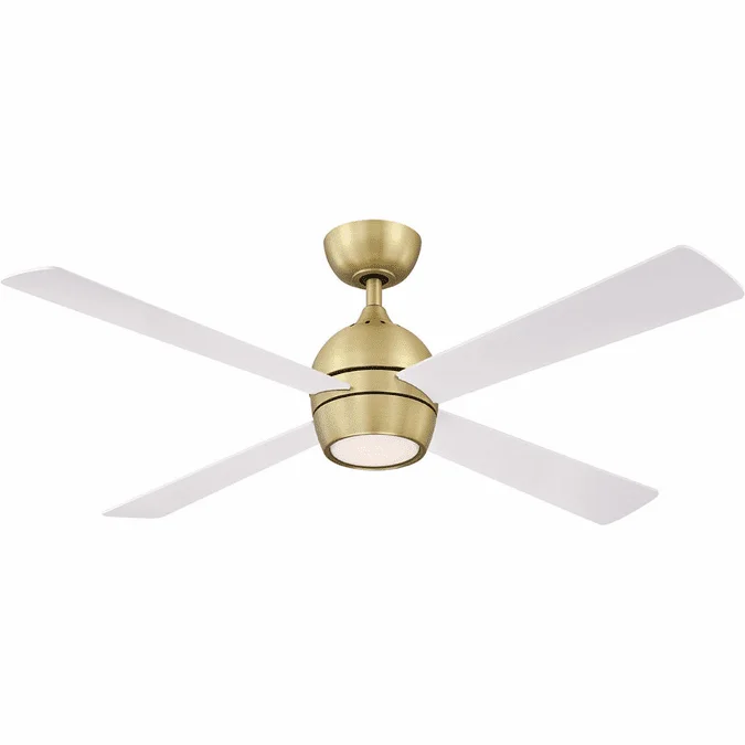 Fanimation FP7652BS Kwad 52 Brushed Satin Brass LED 52″ Home Ceiling Fan