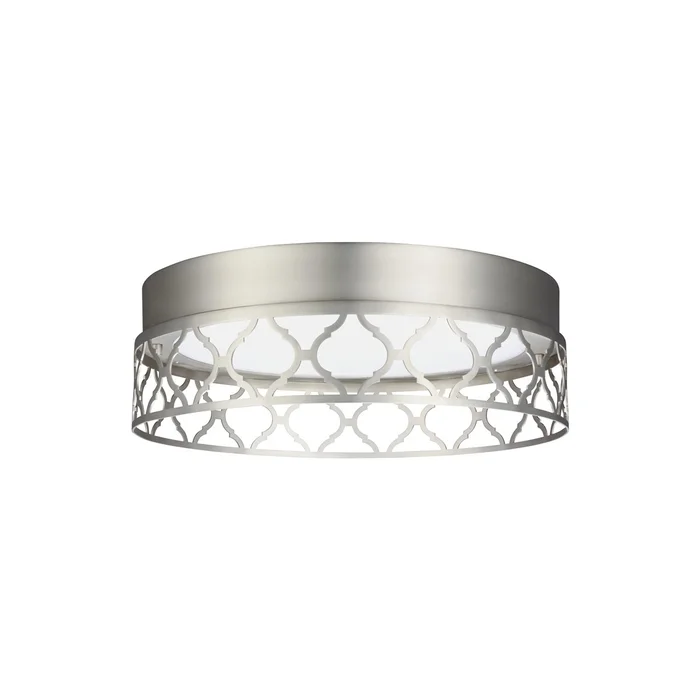 Feiss Amani 1-LT Indoor LED Flush Mount – Satin Nickel – FM501SN-LED