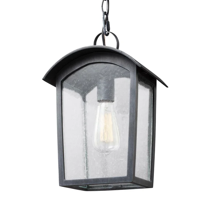 Feiss Hodges 1-LT Outdoor Lantern – Ash Black – OL13309ABLK