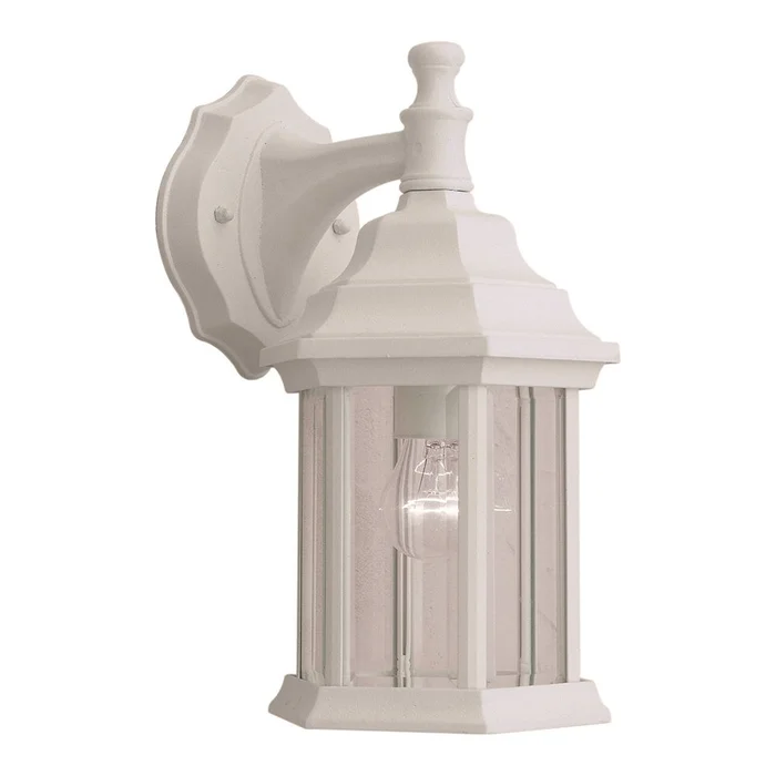 Forte 1-LT Cast Aluminum Outdoor Lantern – Matte White – 1715-01-13