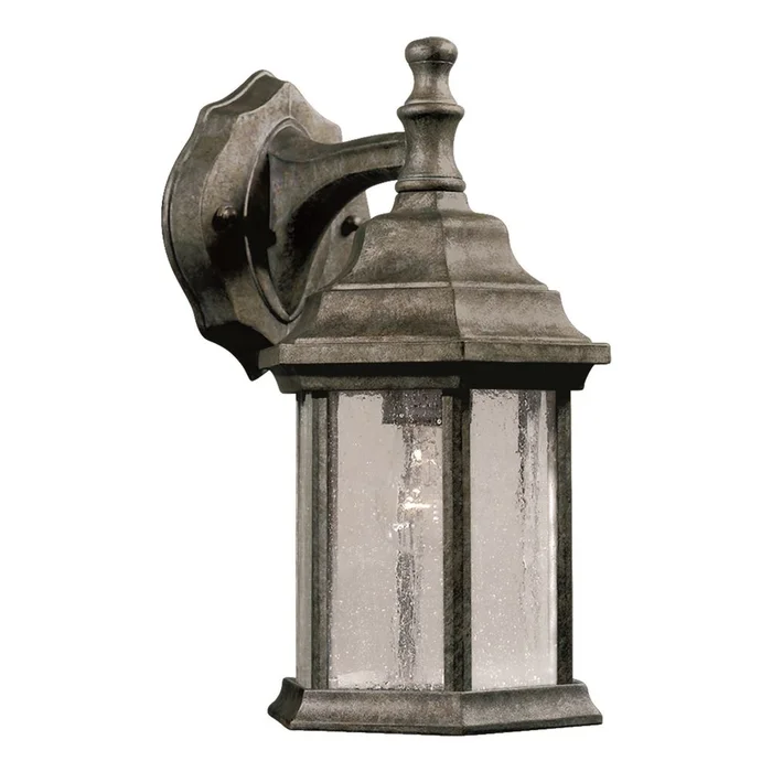 Forte 1-LT Cast Aluminum Outdoor Lantern – River Rock – 1725-01-59