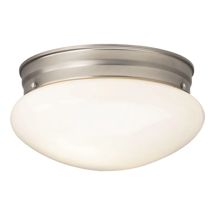 Forte 1-LT Fluorescent Flush Mount – Brushed Nickel – 20011-01-55