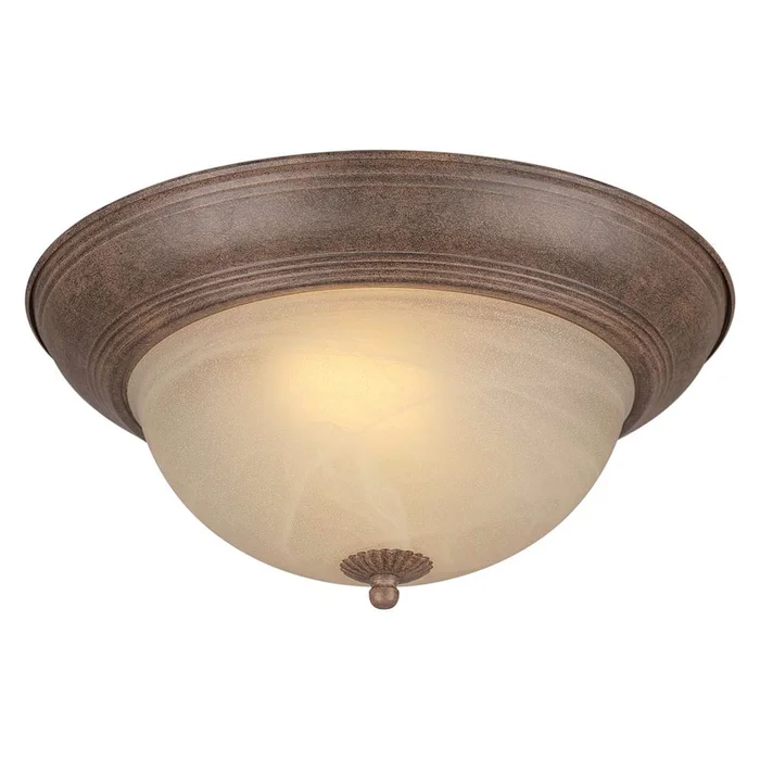 Forte 2-LT Fluorescent Flush Mount – Chestnut – 20008-02-17