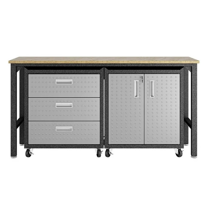 Fortress 3.0 Mobile Garage Cabinet and Worktable | Table de travail et armoire mobile Fortress 3.0 pour le garage | D87ENTGV