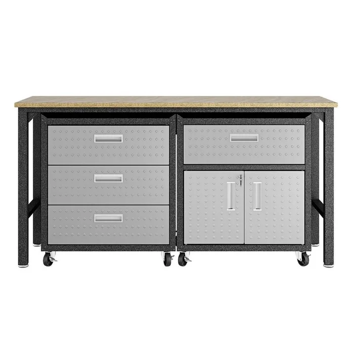 Fortress 5.0 Mobile Garage Cabinet and Worktable | Table de travail et armoire mobile Fortress 5.0 pour le garage | D87EGK99