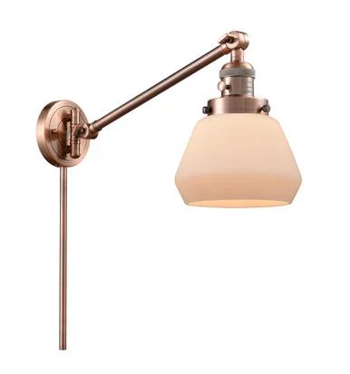 Franklin Restoration LED Swing Arm Lamp in Antique Copper (405|237-AC-G171-LED)
