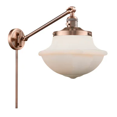 Franklin Restoration LED Swing Arm Lamp in Antique Copper (405|237-AC-G541-LED)