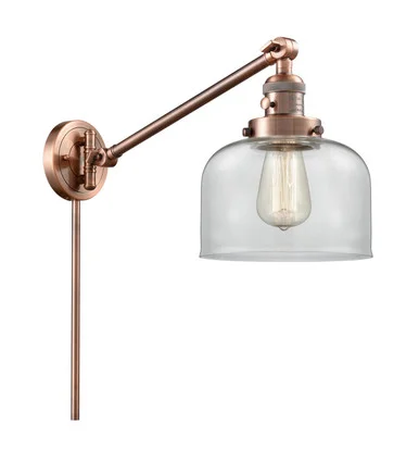 Franklin Restoration LED Swing Arm Lamp in Antique Copper (405|237-AC-G72-LED)