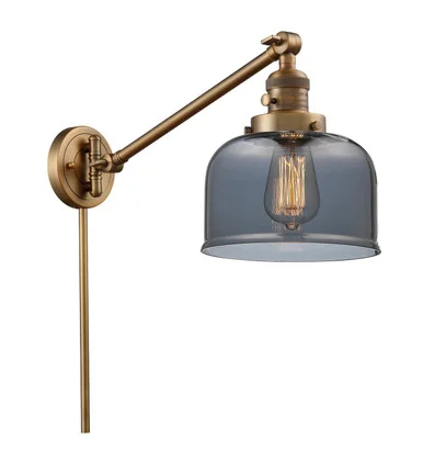 Franklin Restoration LED Swing Arm Lamp in Brushed Brass (405|237-BB-G73-LED)