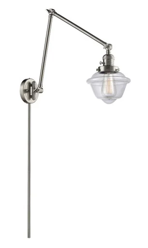 Franklin Restoration LED Swing Arm Lamp in Brushed Satin Nickel (405|238-SN-G532-LED)