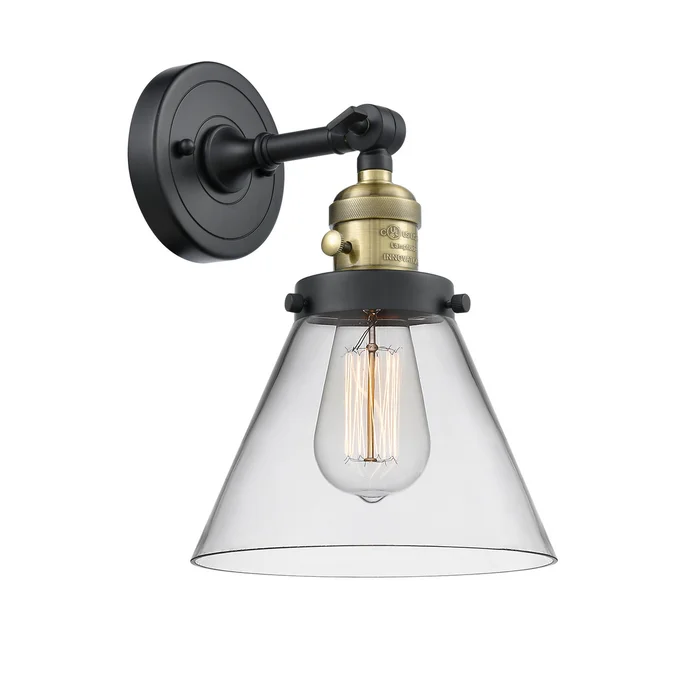 Franklin Restoration LED Wall Sconce in Black Antique Brass (405|203SW-BAB-G42-LED)