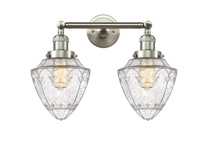 Franklin Restoration Two Light Bath Vanity in Brushed Satin Nickel (405|208-SN-G664-7)