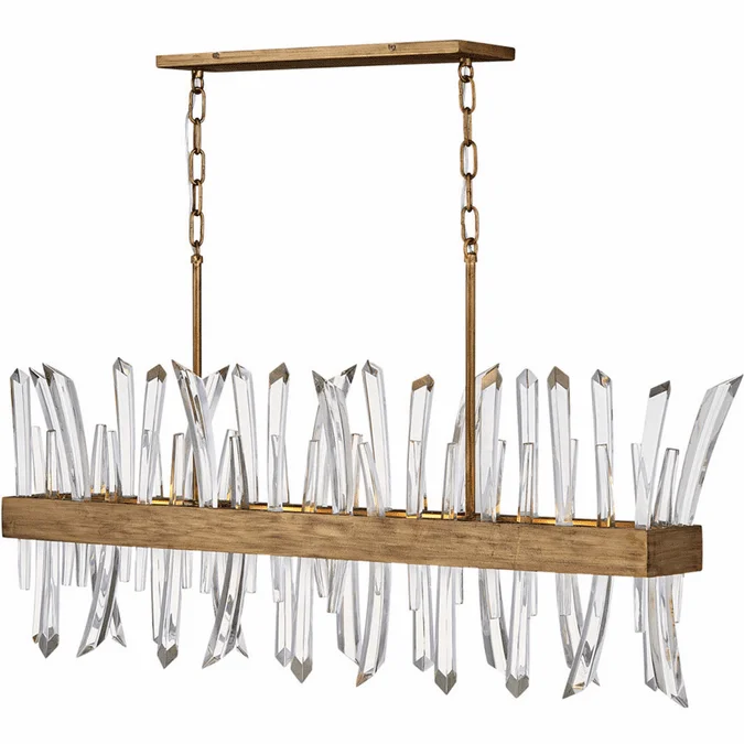 Fredrick Ramond FR30908BNG Revel Contemporary Burnished Gold Kitchen Island Light Fixture